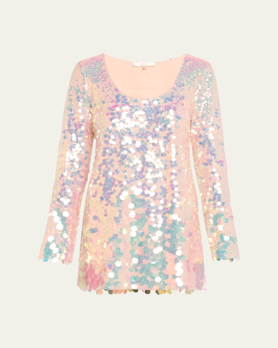 Risbo Sequined Mini Dress